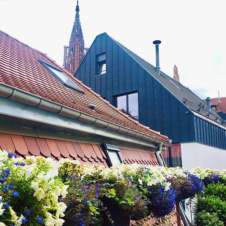 Le Carre D Or Appartement Terrasse Vue Cathedrale Straßburg Exterior foto