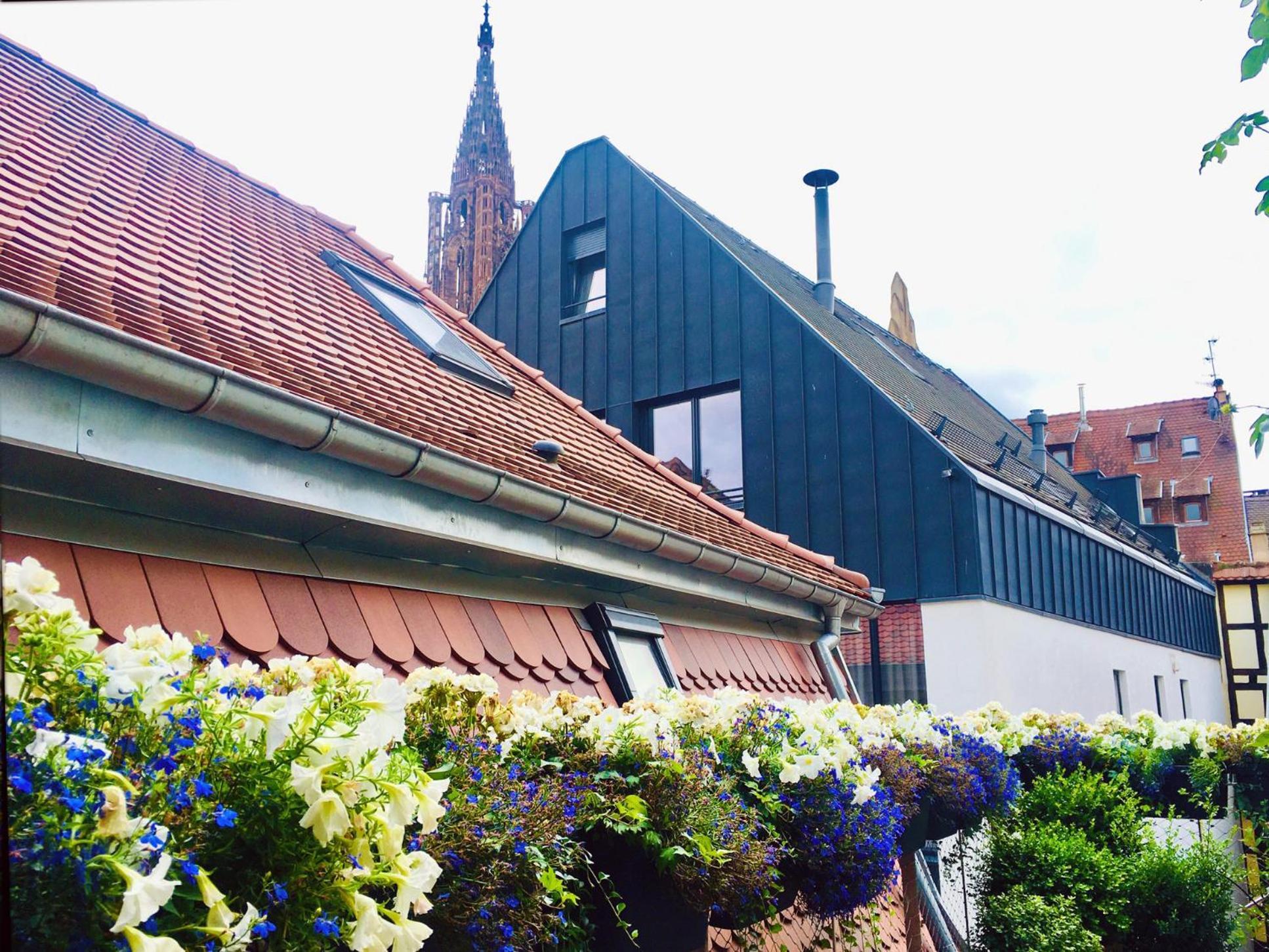 Le Carre D Or Appartement Terrasse Vue Cathedrale Straßburg Exterior foto